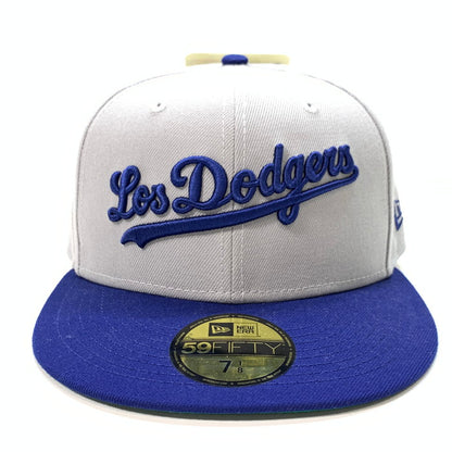 【中古品】【メンズ】 NEW ERA ニューエラ LOS DODGERS キャップ ブランド 帽子 185-240928-gm-14-fuz サイズ：7 1/8 (56.8cm) カラー：グレー ブルー 万代Net店