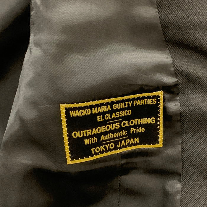 【中古品】【メンズ】 WACKO MARIA ワコマリア ベスト ジレベスト トップス ブランド 古着 140-240928-gm-39-fuz サイズ：M カラー：ブラック 万代Net店