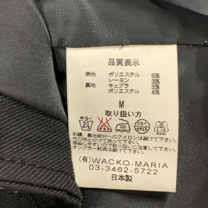 【中古品】【メンズ】 WACKO MARIA ワコマリア ベスト ジレベスト トップス ブランド 古着 140-240928-gm-39-fuz サイズ：M カラー：ブラック 万代Net店