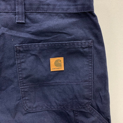 【中古品】【メンズ】 Carhartt カーハート WORK PANT ワークパンツ ボトムス ブランド 古着 156-240928-gm-32-fuz サイズ：50×32 カラー：ネイビー 万代Net店