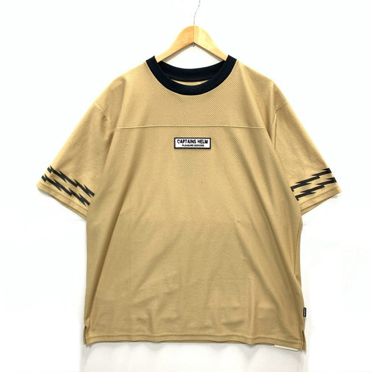 【中古品】【メンズ】 CAPTAINS HELM 半袖Tシャツ カットソー トップス ブランド 古着 142-250202-gm-01-fuz サイズ：XL カラー：キャメル 万代Net店