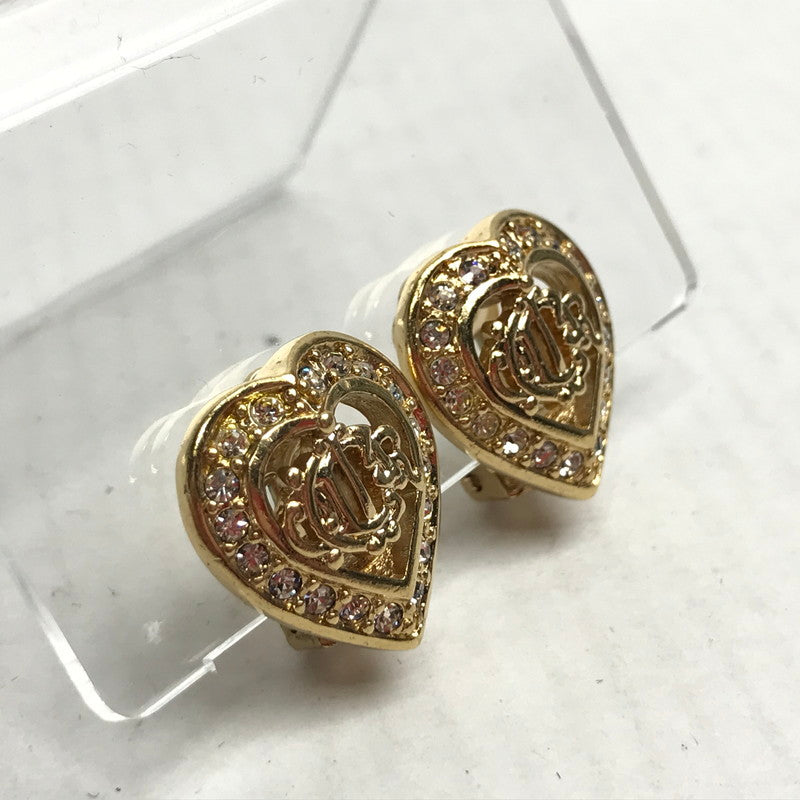 【中古品】【レディース】 Dior ディオール イヤリング ゴールド ハート 旧ロゴ アクセサリー 182-241002-nm-13-fuz カラー：ゴールド 万代Net店