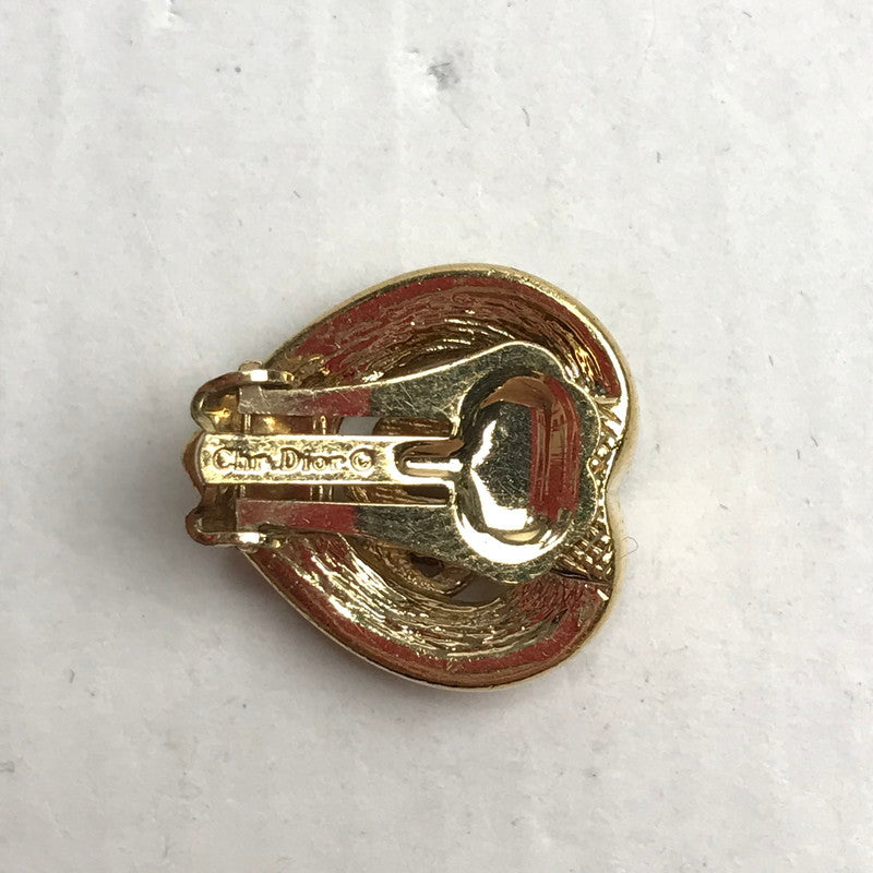 【中古品】【レディース】 Dior ディオール イヤリング ゴールド ハート 旧ロゴ アクセサリー 182-241002-nm-13-fuz カラー：ゴールド 万代Net店