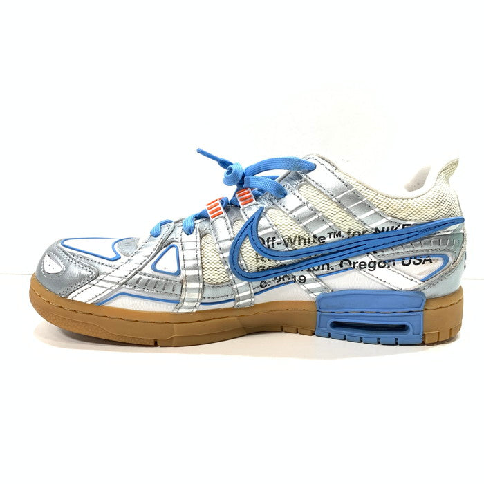 【中古品】【メンズ】 NIKE×OFF-WHITE CU6015-100 AIR RUBBER DUNK ""WHITE UNIVERSITY BLUE"" エアラバーダンク コラボ シューズ 靴 スニーカー 160-241012-gm-36-fuz サイズ：28cm カラー：ホワイト 万代Net店