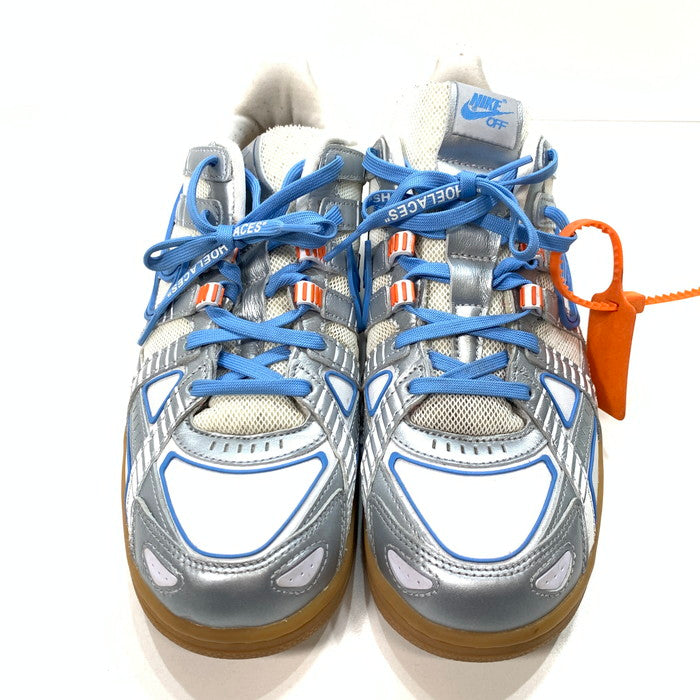 【中古品】【メンズ】 NIKE×OFF-WHITE CU6015-100 AIR RUBBER DUNK ""WHITE UNIVERSITY BLUE"" エアラバーダンク コラボ シューズ 靴 スニーカー 160-241012-gm-36-fuz サイズ：28cm カラー：ホワイト 万代Net店