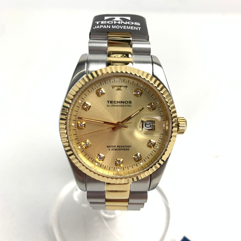 【中古美品】【メンズ】 TECHNOS テクノス T9604TC メンズ 腕時計 ジュビリースタイル 197-241107-mh-4-fuz 万代Net店