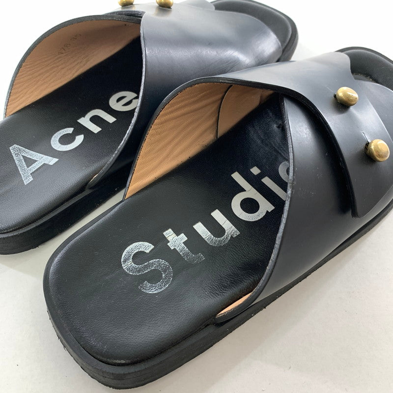 【中古品】【レディース】 ACNE STUDIOS アクネストゥディオズ ベルトミュールサンダル カラーブラック 35 靴 167-260721-ky-17-fuzh 万代Net店