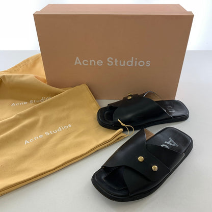 【中古品】【レディース】 ACNE STUDIOS アクネストゥディオズ ベルトミュールサンダル カラーブラック 35 靴 167-260721-ky-17-fuzh 万代Net店