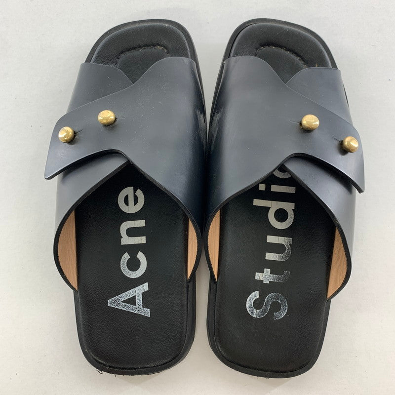 【中古品】【レディース】 ACNE STUDIOS アクネストゥディオズ ベルトミュールサンダル カラーブラック 35 靴 167-260721-ky-17-fuzh 万代Net店