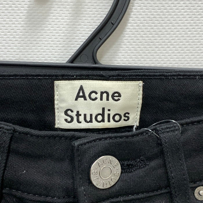 【中古品】【レディース】 ACNE STUDIOS アクネストゥディオズ スキニーデニムパンツ ボトムス ブランド 古着 171-250118-gm-16-fuz サイズ：W24 カラー：ブラック 万代Net店