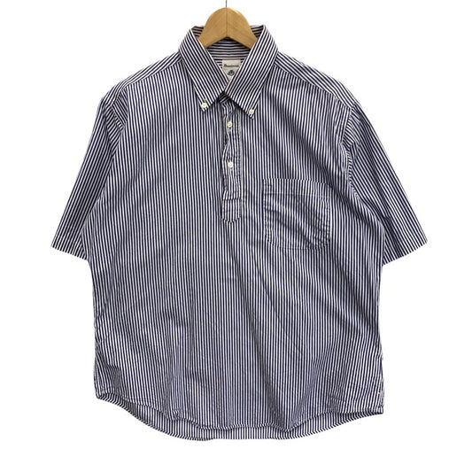 【中古品】【メンズ】 SOUTHWICK B.D SS SHIRT 半袖シャツ トップス ブランド 古着 141-241005-gm-24-fuz サイズ：16 カラー：ブルー ホワイト 万代Net店