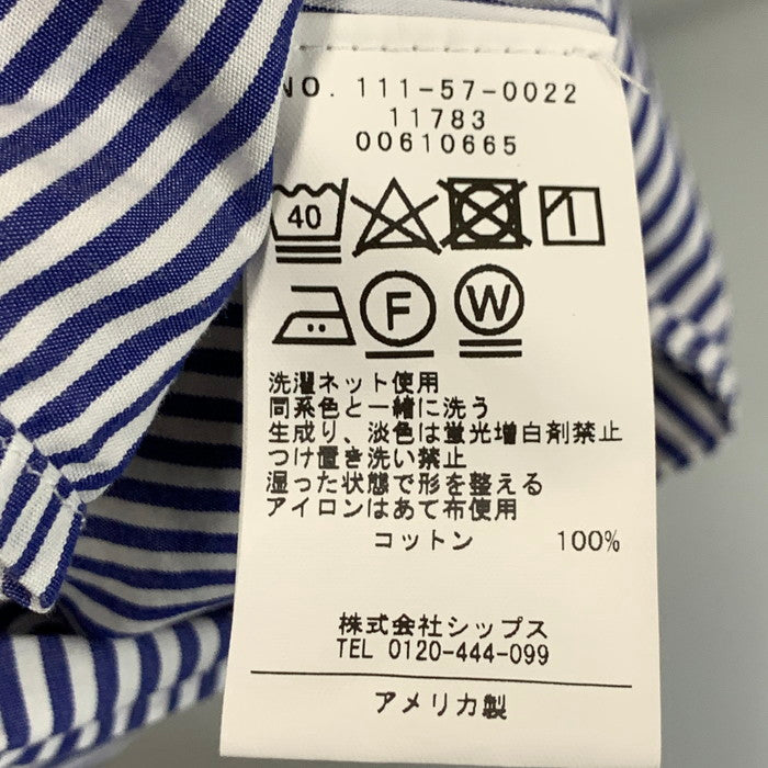 【中古品】【メンズ】 SOUTHWICK B.D SS SHIRT 半袖シャツ トップス ブランド 古着 141-241005-gm-24-fuz サイズ：16 カラー：ブルー ホワイト 万代Net店
