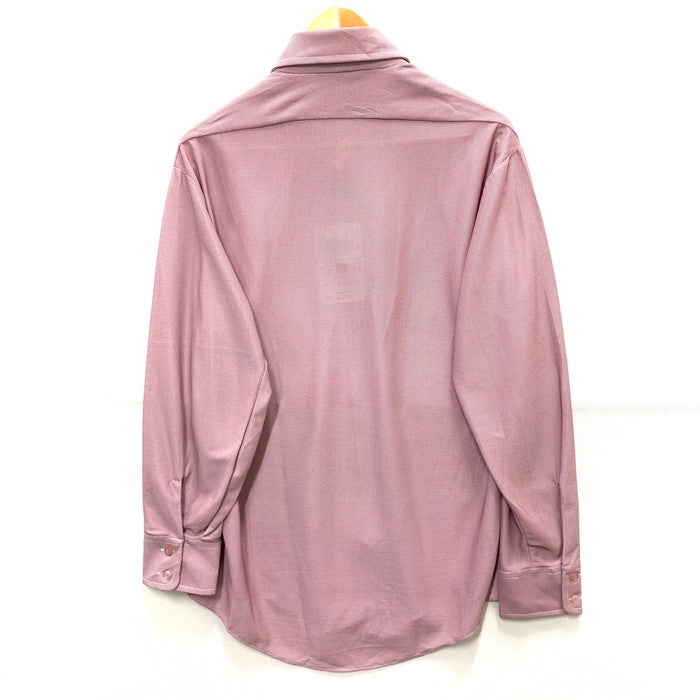 【中古品】【メンズ】 PERMA PREST/ 80s 長袖シャツ トップス ブランド 古着 フロントロゴ 145-241005-gm-8-fuz サイズ：16-32 カラー：ピンク 万代Net店