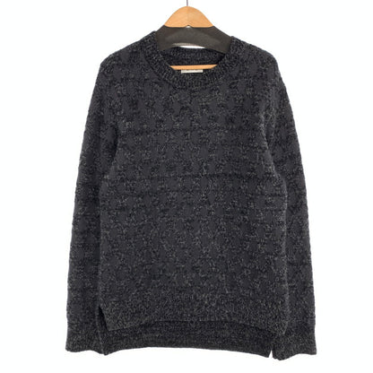 【中古品】【メンズ】 MATSUFUJI MELANGE JACQUARD CREWNECK KNIT マツフジ メランジジャカードクルーネックニット セーター ブランド 古着 140-260808-gm-43-fuzh サイズ：02 カラー：グレー 万代Net店