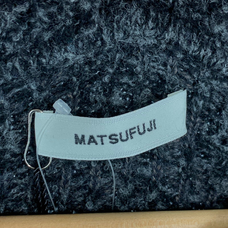 【中古品】【メンズ】 MATSUFUJI MELANGE JACQUARD CREWNECK KNIT マツフジ メランジジャカードクルーネックニット セーター ブランド 古着 140-260808-gm-43-fuzh サイズ：02 カラー：グレー 万代Net店