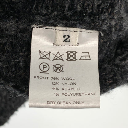【中古品】【メンズ】 MATSUFUJI MELANGE JACQUARD CREWNECK KNIT マツフジ メランジジャカードクルーネックニット セーター ブランド 古着 140-260808-gm-43-fuzh サイズ：02 カラー：グレー 万代Net店