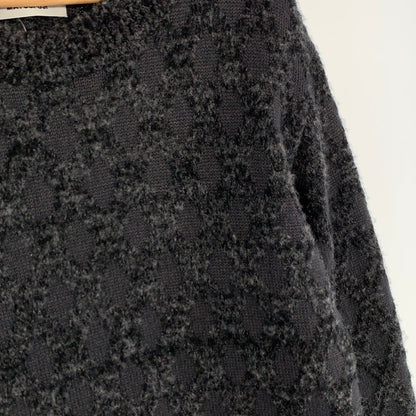 【中古品】【メンズ】 MATSUFUJI MELANGE JACQUARD CREWNECK KNIT マツフジ メランジジャカードクルーネックニット セーター ブランド 古着 140-260808-gm-43-fuzh サイズ：02 カラー：グレー 万代Net店