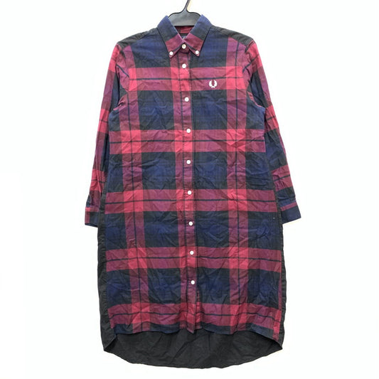 【中古品】【レディース】 FRED PERRY フレッドペリー BRUSHED TARTAN SHIRTDRESS シャツ ワンピース トップス ブランド 古着 170-241005-gm-13-fuz サイズ：8 カラー：チェック 万代Net店