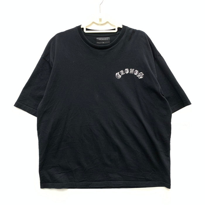 【中古品】【メンズ】 CRONOS 半袖Tシャツ カットソー トップス ブランド 古着 147-250202-gm-03-fuz サイズ：XL カラー：ブラック 万代Net店