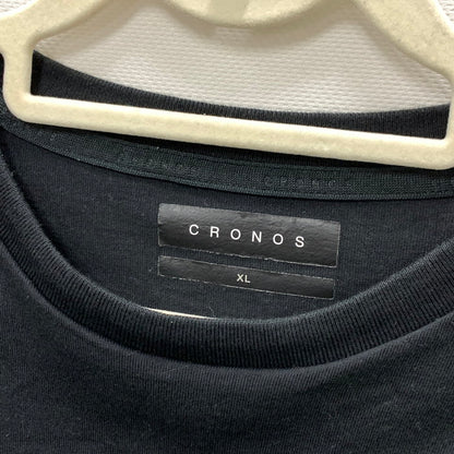 【中古品】【メンズ】 CRONOS 半袖Tシャツ カットソー トップス ブランド 古着 147-250202-gm-03-fuz サイズ：XL カラー：ブラック 万代Net店