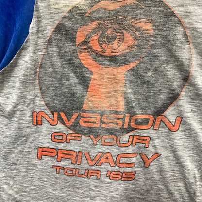 【現状渡し品】【メンズ】 USED VINTAGE 1985 PATT INVASION  ラグランTシャツ 長袖 七分袖 カットソー トップス ブランド 古着 バンドTシャツ 145-241006-gm-31-fuz カラー：グレー 万代Net店