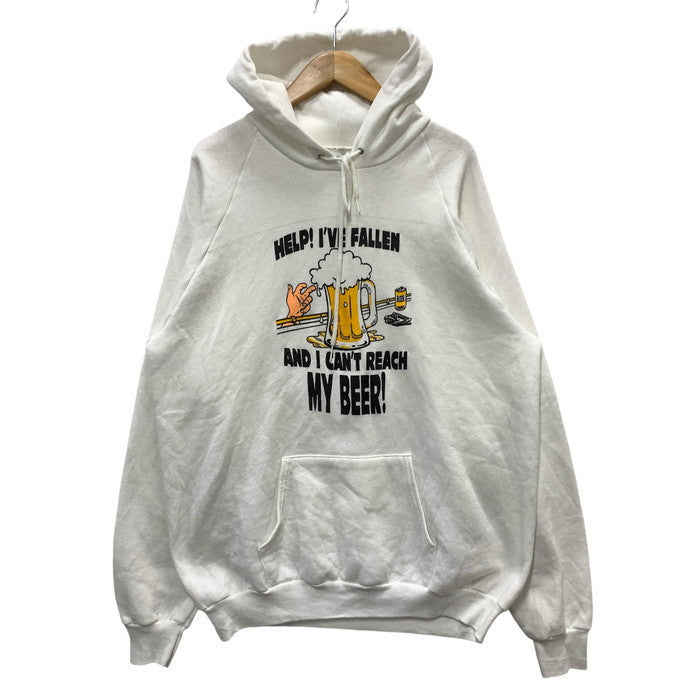 【中古品】【メンズ】 FRUIT OF THE LOOM HOODEY BEER パーカー トップス ブランド 古着 145-241006-gm-34-fuz サイズ：不明 カラー：ホワイト 万代Net店