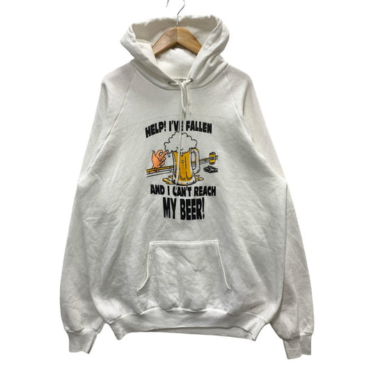 【中古品】【メンズ】 FRUIT OF THE LOOM HOODEY BEER パーカー トップス ブランド 古着 145-241006-gm-34-fuz サイズ：不明 カラー：ホワイト 万代Net店