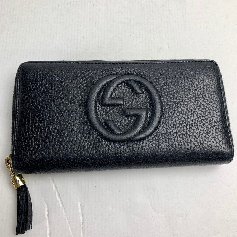 【中古品】【メンズ】 GUCCI グッチ 598187 ラウンドファスナー長財布 ソーホー フリンジタッセル 181-241013-st-6-fuz カラー：ブラック 万代Net店