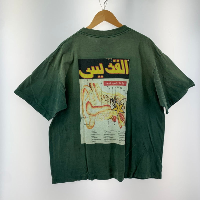 【中古美品】【メンズ】  SAINT MICHAEL セント マイケル SM-YS1-0000-C04 CP_SS TEE LOVE OF SNT 142-241012-st-4-fuz サイズ：L カラー：グリーン 万代Net店