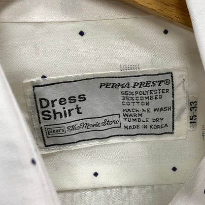 【中古品】【メンズ】 USED THE MENS STORE AT SEARS 長袖シャツ トップス ブランド 古着 145-250106-gm-16-fuz サイズ：15-33 カラー：ホワイト 万代Net店