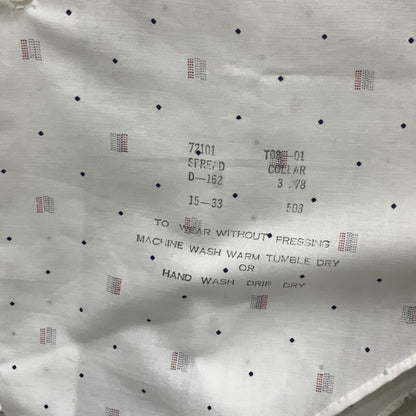 【中古品】【メンズ】 USED THE MENS STORE AT SEARS 長袖シャツ トップス ブランド 古着 145-250106-gm-16-fuz サイズ：15-33 カラー：ホワイト 万代Net店