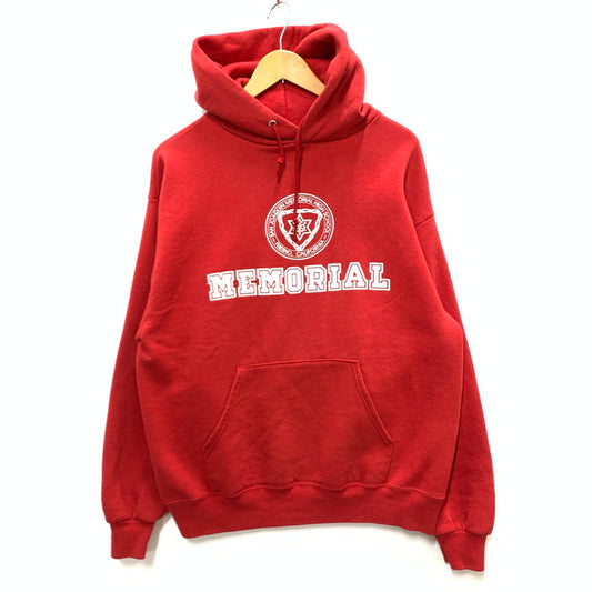 【中古品】【メンズ】 JERZEES 90s ヴィンテージ PULLOVER HOODIE パーカー フーディー トップス ブランド 古着 145-250102-gm-23-fuz サイズ：L カラー：レッド 万代Net店