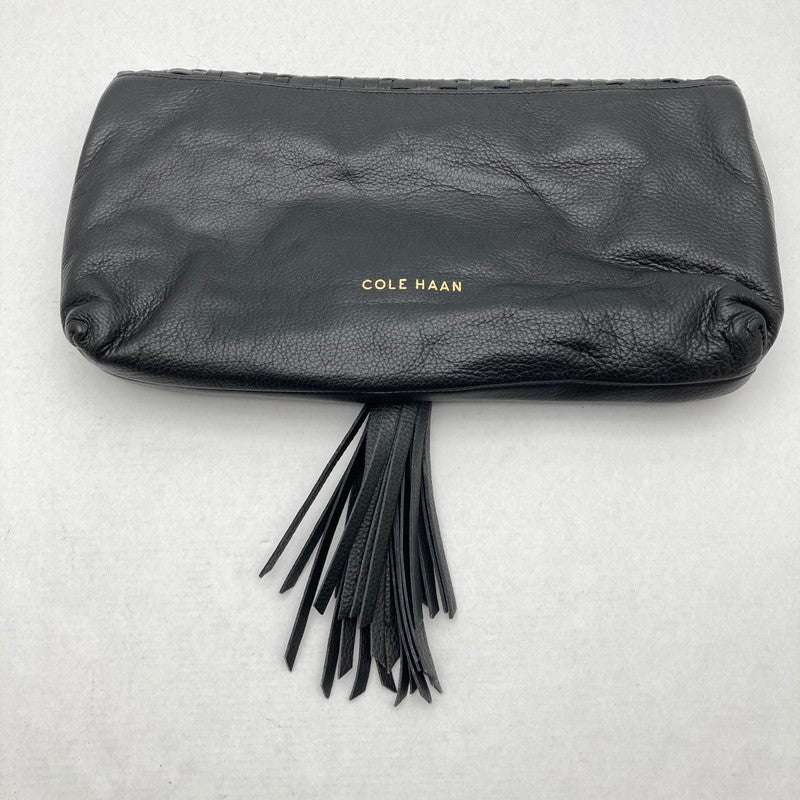 【中古品】【レディース】 COLEHAAN コールハーン レザーハンドバッグ クラッチバッグ カラー BLACK 袋付属 カバン 188-260629-ky-08-fuzh 万代Net店