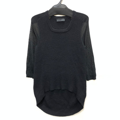 【中古品】【レディース】 DIESEL ディーゼル ニット レース切り替え トップス ブランド 古着 170-241227-gm-25-fuz サイズ：FREE カラー：ブラック 万代Net店