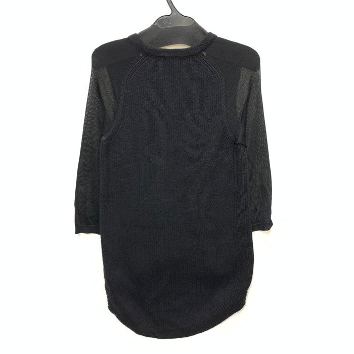 【中古品】【レディース】 DIESEL ディーゼル ニット レース切り替え トップス ブランド 古着 170-241227-gm-25-fuz サイズ：FREE カラー：ブラック 万代Net店