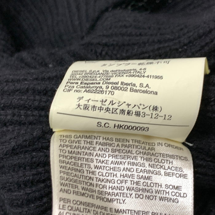 【中古品】【レディース】 DIESEL ディーゼル ニット レース切り替え トップス ブランド 古着 170-241227-gm-25-fuz サイズ：FREE カラー：ブラック 万代Net店