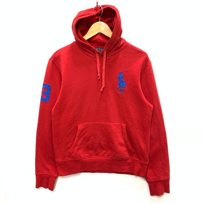 【中古品】【メンズ】 RALPH LAUREN ラルフローレン パーカー フーディー トップス ブランド 古着 145-250216-gm-28-fuz サイズ：M カラー：レッド  万代Net店