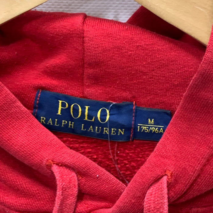 【中古品】【メンズ】 RALPH LAUREN ラルフローレン パーカー フーディー トップス ブランド 古着 145-250216-gm-28-fuz サイズ：M カラー：レッド  万代Net店