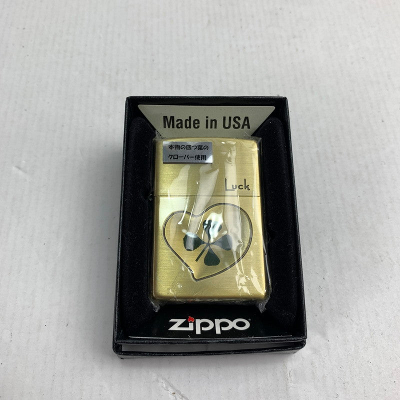 【中古品】【メンズ】 ZIPPO ジッポ 四つ葉クローバー 206-241014-st-7-fuz カラー：ゴールド 万代Net店