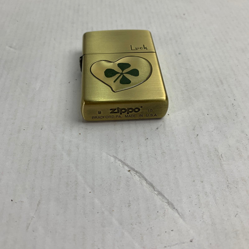 【中古品】【メンズ】 ZIPPO ジッポ 四つ葉クローバー 206-241014-st-7-fuz カラー：ゴールド 万代Net店