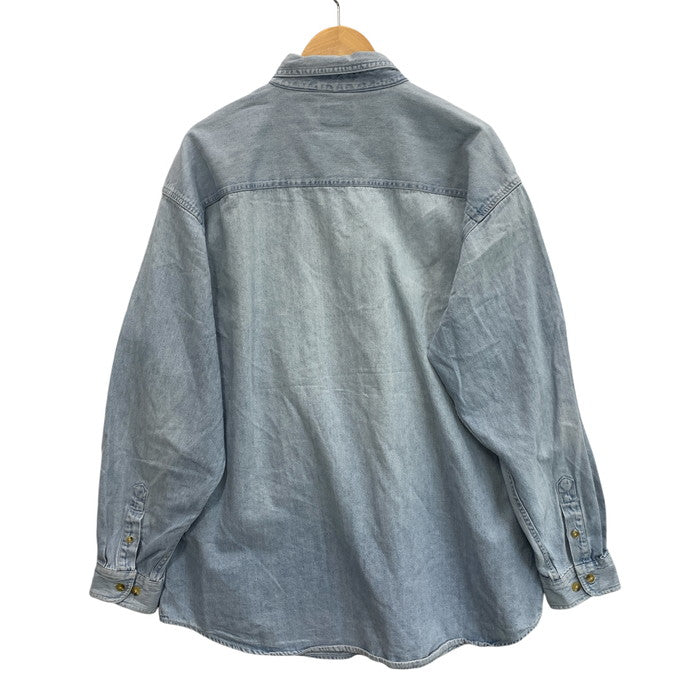 【中古品】【メンズ】 LEE SPORT 80s 長袖デニムシャツ BD トップス ブランド 古着 ヴィンテージ 145-241027-gm-18-fuz サイズ：XL カラー：ブルー 万代Net店