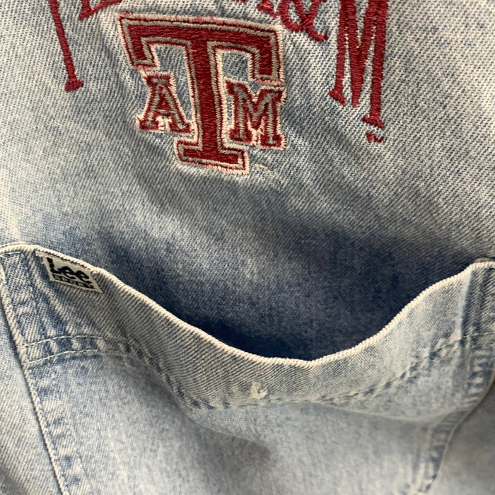 【中古品】【メンズ】 LEE SPORT 80s 長袖デニムシャツ BD トップス ブランド 古着 ヴィンテージ 145-241027-gm-18-fuz サイズ：XL カラー：ブルー 万代Net店