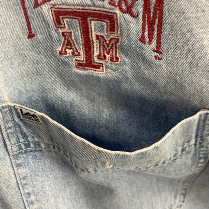 【中古品】【メンズ】 LEE SPORT 80s 長袖デニムシャツ BD トップス ブランド 古着 ヴィンテージ 145-241027-gm-18-fuz サイズ：XL カラー：ブルー 万代Net店