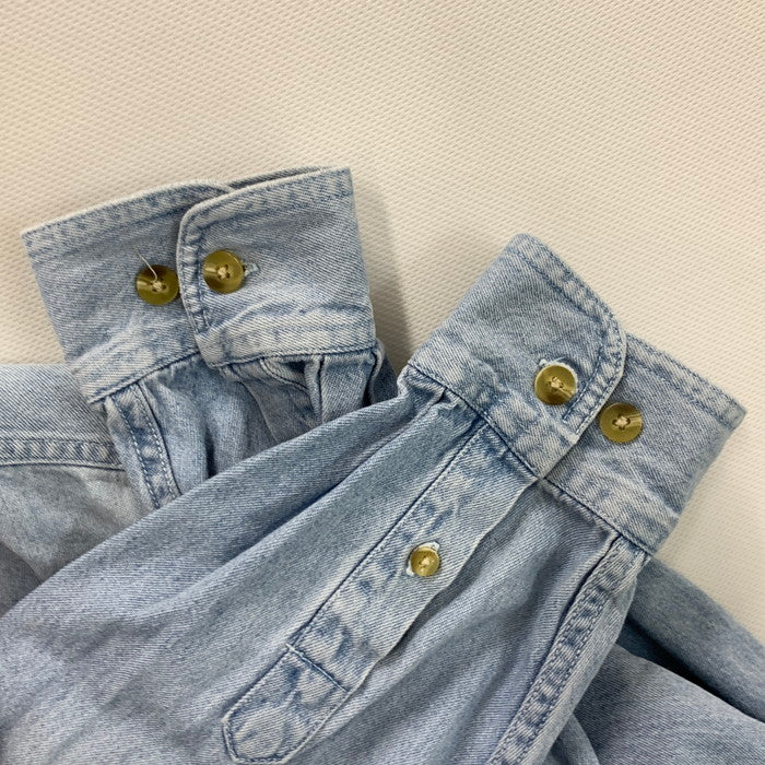 【中古品】【メンズ】 LEE SPORT 80s 長袖デニムシャツ BD トップス ブランド 古着 ヴィンテージ 145-241027-gm-18-fuz サイズ：XL カラー：ブルー 万代Net店