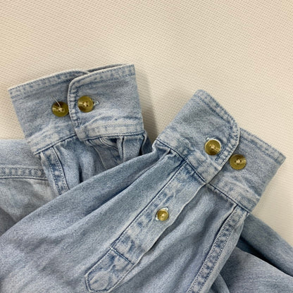 【中古品】【メンズ】 LEE SPORT 80s 長袖デニムシャツ BD トップス ブランド 古着 ヴィンテージ 145-241027-gm-18-fuz サイズ：XL カラー：ブルー 万代Net店