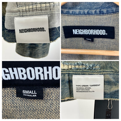 【中古美品】【メンズ】 NEIGHBORHOOD ネイバーフッド 241XBNH-JKM01 SAVAGE DENIM TYPE-1 JACKET デニム ジャケット アウター 142-241015-mh-4-fuz サイズ：S カラー：インディゴ 万代Net店