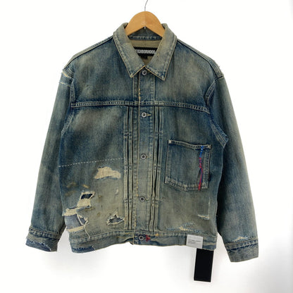 【中古美品】【メンズ】 NEIGHBORHOOD ネイバーフッド 241XBNH-JKM01 SAVAGE DENIM TYPE-1 JACKET デニム ジャケット アウター 142-241015-mh-4-fuz サイズ：S カラー：インディゴ 万代Net店