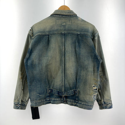 【中古美品】【メンズ】 NEIGHBORHOOD ネイバーフッド 241XBNH-JKM01 SAVAGE DENIM TYPE-1 JACKET デニム ジャケット アウター 142-241015-mh-4-fuz サイズ：S カラー：インディゴ 万代Net店