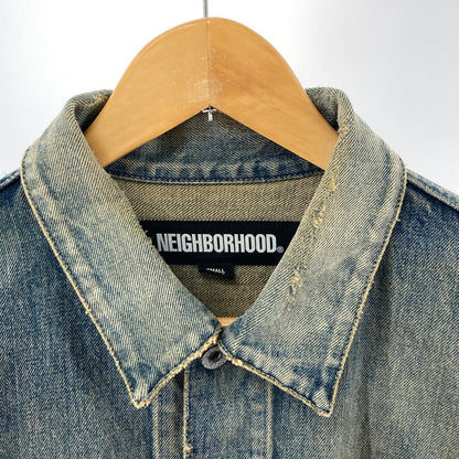 【中古美品】【メンズ】 NEIGHBORHOOD ネイバーフッド 241XBNH-JKM01 SAVAGE DENIM TYPE-1 JACKET デニム ジャケット アウター 142-241015-mh-4-fuz サイズ：S カラー：インディゴ 万代Net店