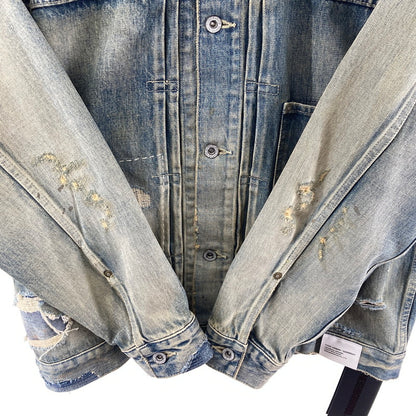 【中古美品】【メンズ】 NEIGHBORHOOD ネイバーフッド 241XBNH-JKM01 SAVAGE DENIM TYPE-1 JACKET デニム ジャケット アウター 142-241015-mh-4-fuz サイズ：S カラー：インディゴ 万代Net店